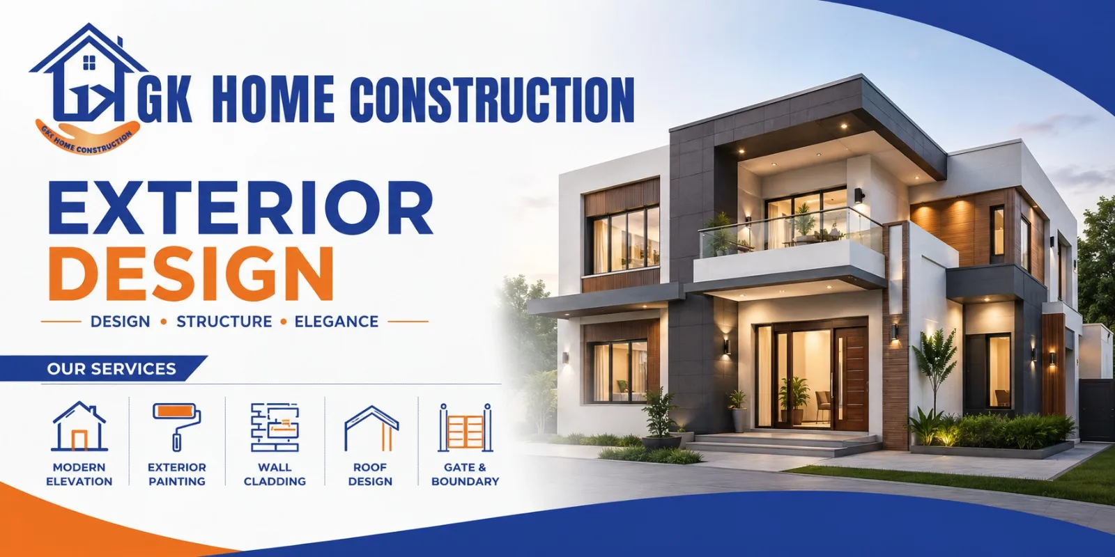 Exterior Design services in GK Home Construction